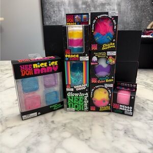 Nee Doh Assorted Squeeze Toy Bundle - Bright Multicolor Stress Toys